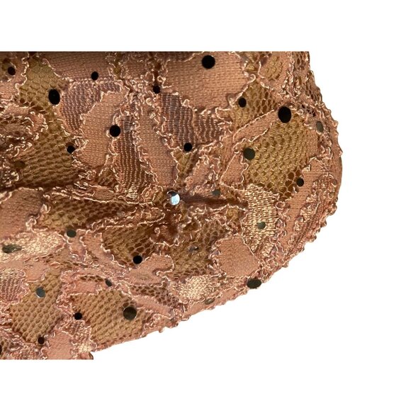 Connected‎ Apparel Womens Lace & Chiffon Pink Cocktail Dress - Picture 9 of 10